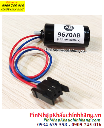 Allen Bradley B9670AB; Pin nuôi nguồn B9670AB lithium 3.0v 2/3A 1800mAh chính hãng, Xuất xứ NHẬT